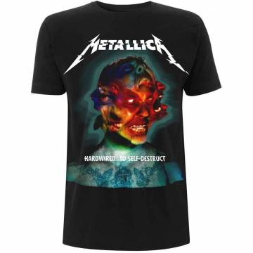 【予約商品】METALLICA バンドTシャツ ユニセックス: Hardwired Album Cover (Black) - BLACK