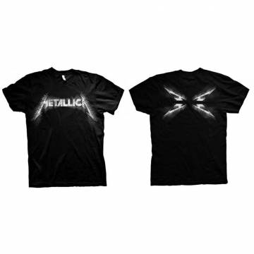 【予約商品】METALLICA バンドTシャツ ユニセックス: Spiked (Black) (Back Print) - BLACK