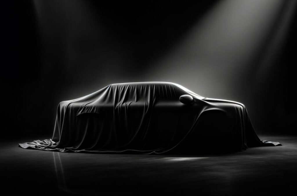 サンタナが公開した新型車の予告画像。