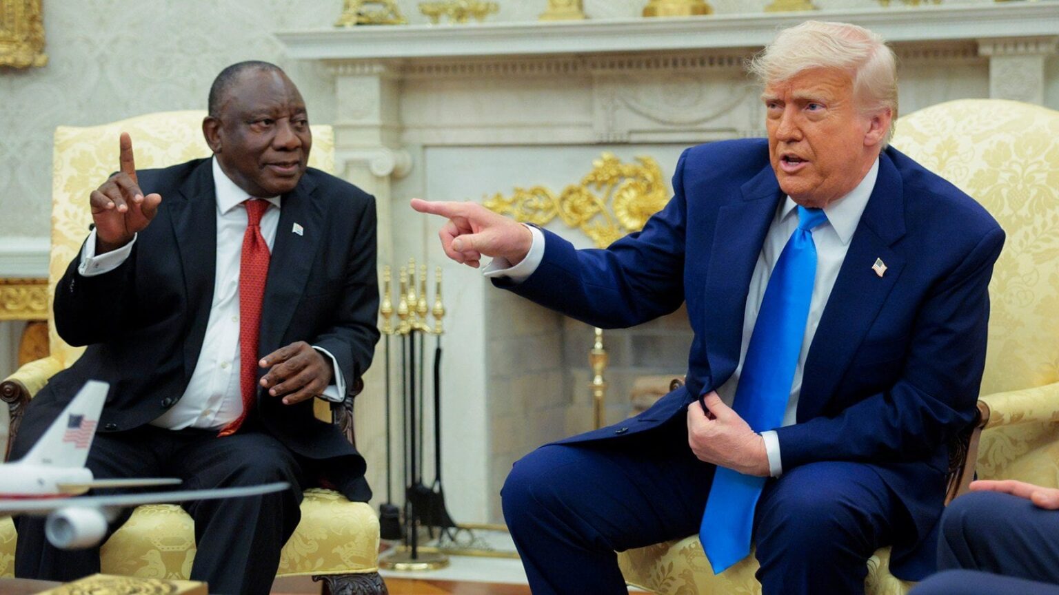 南アフリカの大統領はトランプを呼びかけます：「私はあなたに与える飛行機を持っていないことを申し訳ありません」