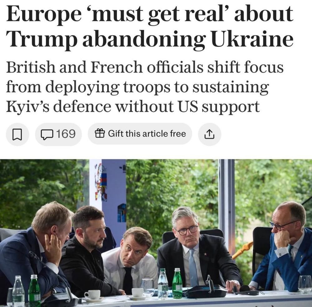 ウクライナの平和維持部隊の計画を立てているイギリス人とフランスの役人は、トランプがウクライナを放棄することについて「本当のこと」をする必要性について議論しました - 電信