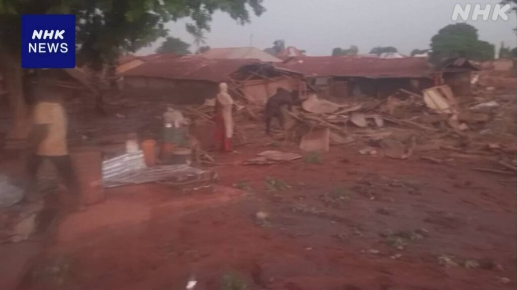 ナイジェリア 大雨による洪水で150人以上死亡か 欧米メディア
