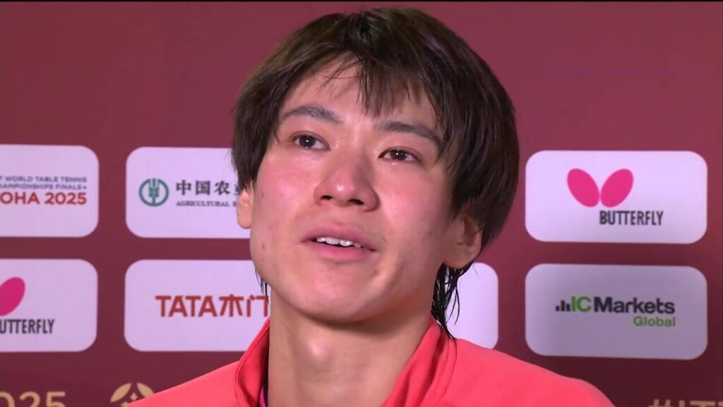 戸上隼輔 重圧を越えて涙と勝利のベスト8入り。自身初の単メダル獲得へ爆進！【世界卓球】｜テレ東卓球NEWS：テレ東 - tv-tokyo.co.jp