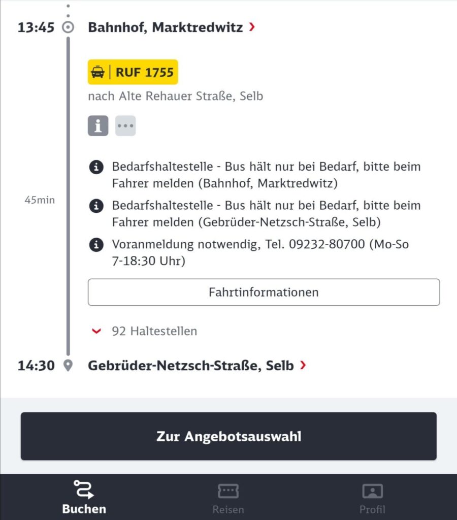 このrufは何ですか？これはDeutschlandticketに含まれていますか？