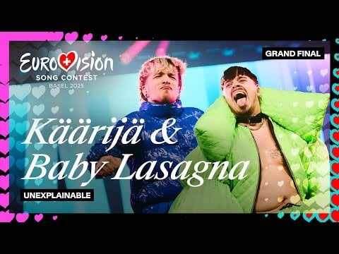 Käärijä＆Baby Lasagna-グランドファイナルで#Eurodab |ユーロビジョン2025-すごい