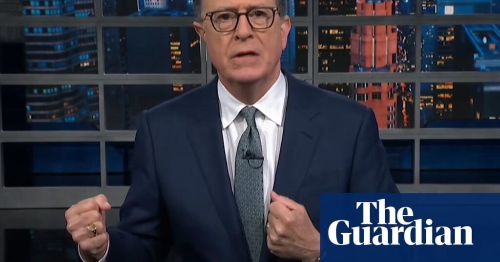 トランプの「ビッグ、美しい法案」に関するスティーブン・コルバート：「男性のストリップクラブのハスキーな男のように」