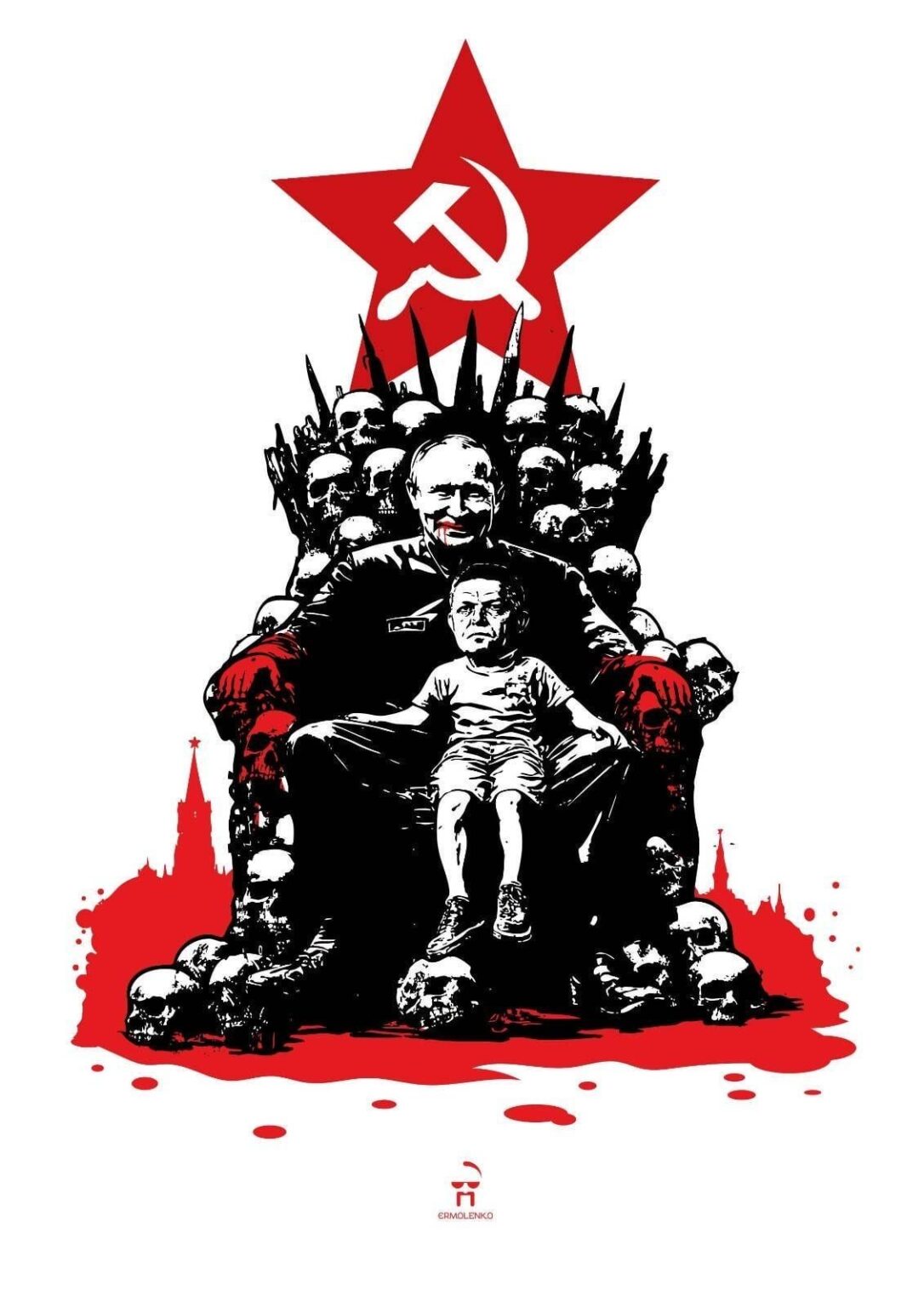 Bloody Criminal Putinは、勝利パレードを使用して、米国大統領政権を含む政治家を誤解させたいと考えています。州の指導者は、テロリストや児童誘ductタクターによって組織されたこの行動に参加すべきではありません。