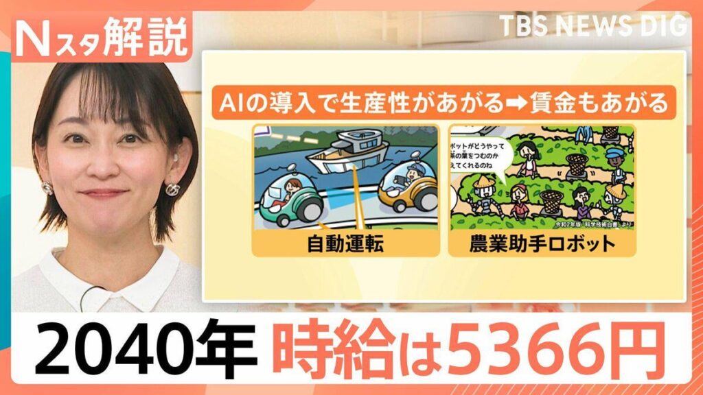 2040年「時給は5366円」“人手不足”で2021年の2倍に、AI活躍で人間に求められる仕事は？