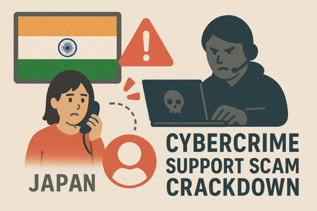 インドで日本人へサポート詐欺を行っていたサイバー犯罪 集団を摘発