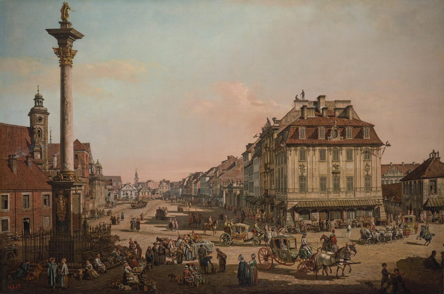 Bernardo Bellotto -Cracow Gate（1768）から見たCracow郊外