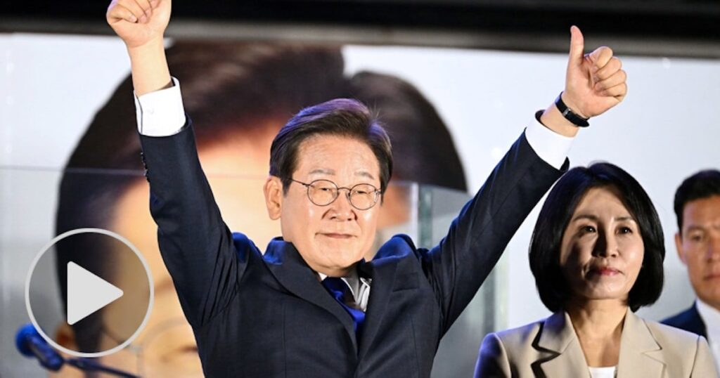 韓国大統領に李在明氏が当選 3年ぶりに政権交代