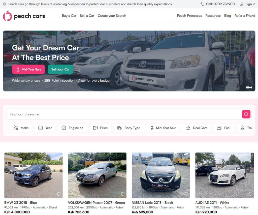 アフリカの自動車購入・販売の仕組みを再構築する中古車売買次世代プラットフォームPeach Carsを展開する株式会社Cordia DirectionsがSeries Aラウンドにて約15億円を調達 | 株式会社Cordia Directionsのプレスリリース