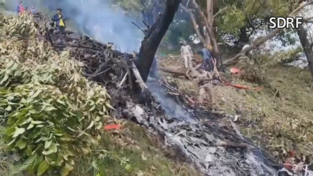 ヒンドゥー教聖地への巡礼の帰りに…インドでヘリ墜落 幼い子ども含む7人死亡