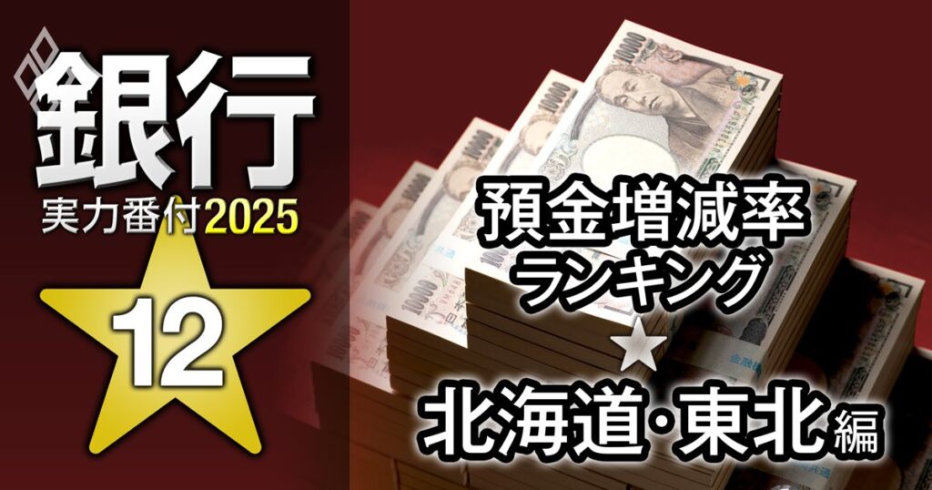 【北海道・東北編】銀行実力番付2025「預金増減率」ランキング!半数以上が預金流出、ベスト&ワースト1位は? | 銀行実力番付2025 | ダイヤモンド・オンライン 【北海道・東北編】銀行実力番付2025「預金増減率」ランキング!半数以上が預金流出、ベスト&ワースト1位は? | 銀行実力番付2025 | ダイヤモンド・オンライン