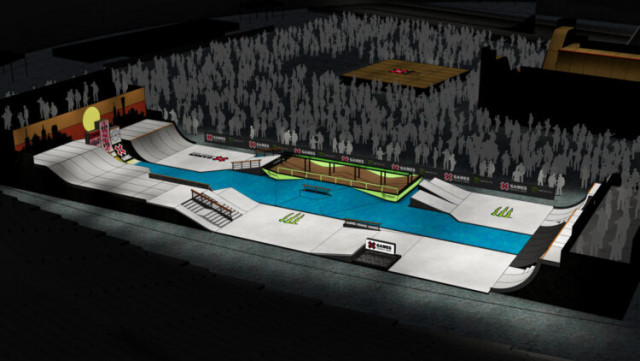 道頓堀のネオン装飾も！ 大阪の街並みモチーフの『X Games Osaka 2025』コースデザイン公開