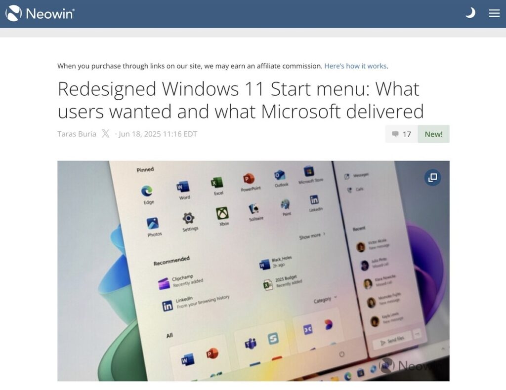 Windows 11の新スタートメニュー、ユーザーのニーズにどれだけ応えたか | TECH+（テックプラス）