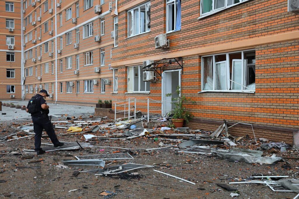 ウクライナ、ロシアによる「大規模」攻撃を報告－飛来数は過去最多 - Bloomberg