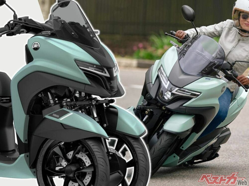 2025年新型「トリシティ125」YZFシリーズ顔になって欧州登場！ TFTメーターも新搭載、ナビ表示も可能に - 自動車情報誌「ベストカー」