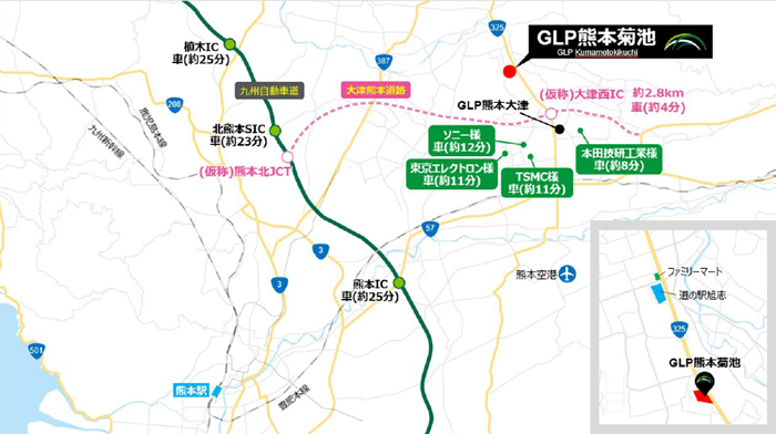 20250507glp2 - 日本GLP／半導体工業団地近く熊本県菊池市で1.8万m2の物流施設を開発