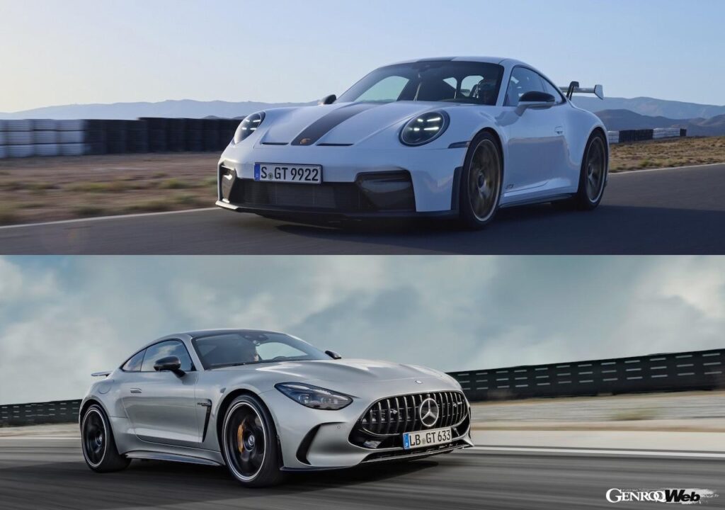異なる価値観のドイツ製スポーツカー「ポルシェ 911 GT3」「メルセデス AMG GT 63 クーペ」のスペック比較 ｜ GENROQ Web(ゲンロク ウェブ)