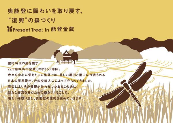 奥能登ににぎわいを取り戻す「Present Tree in 能登金蔵」　震災からの“復興”の森づくりのために「里親」を募集（オーヴォ） - Yahoo!ニュース