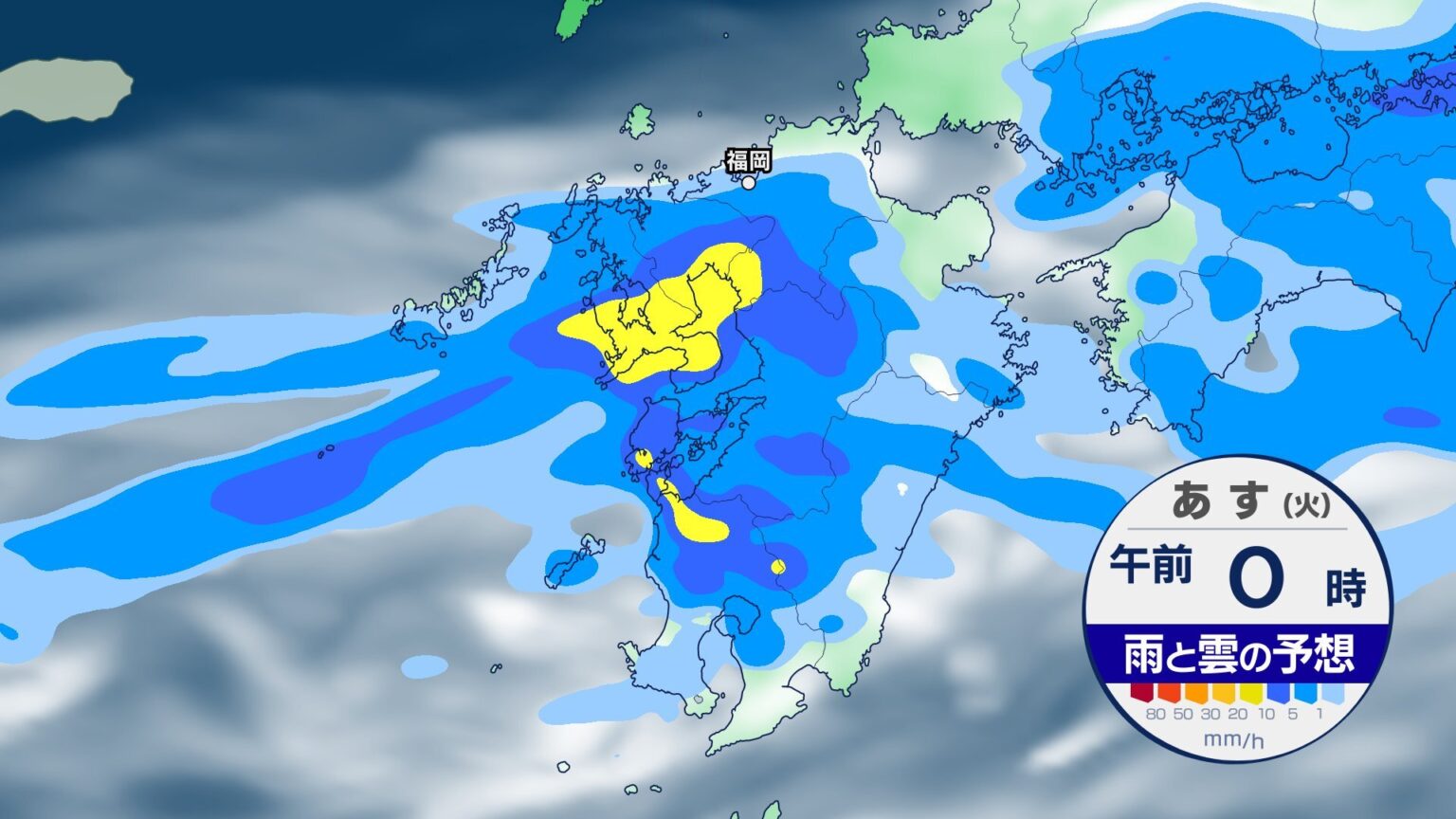 【大雨情報】梅雨前線が猛威 鹿児島で「線状降水帯」発生の危機迫る　“災害級の大雨”に警戒を【今後の雨予想シミュレーション】福岡・佐賀・長崎・大分・熊本・宮崎・鹿児島（TBS NEWS DIG Powered by JNN）