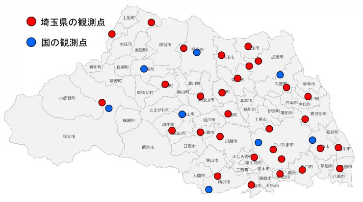 20250609wbgt1 - 埼玉県／県内30カ所「暑さ指数」リアルタイムで公表、熱中症予防