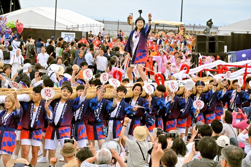 大わらじ万博彩る 東北絆まつり最終日 福島県はじめ６県のまつりを勇壮で華麗に表現（福島民報） - Yahoo!ニュース - Yahoo!ニュース
