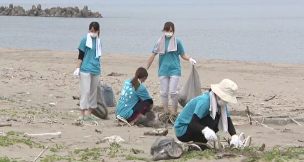 海水浴シーズン前に海岸で清掃活動 石川・白山市（MRO北陸放送） - Yahoo!ニュース