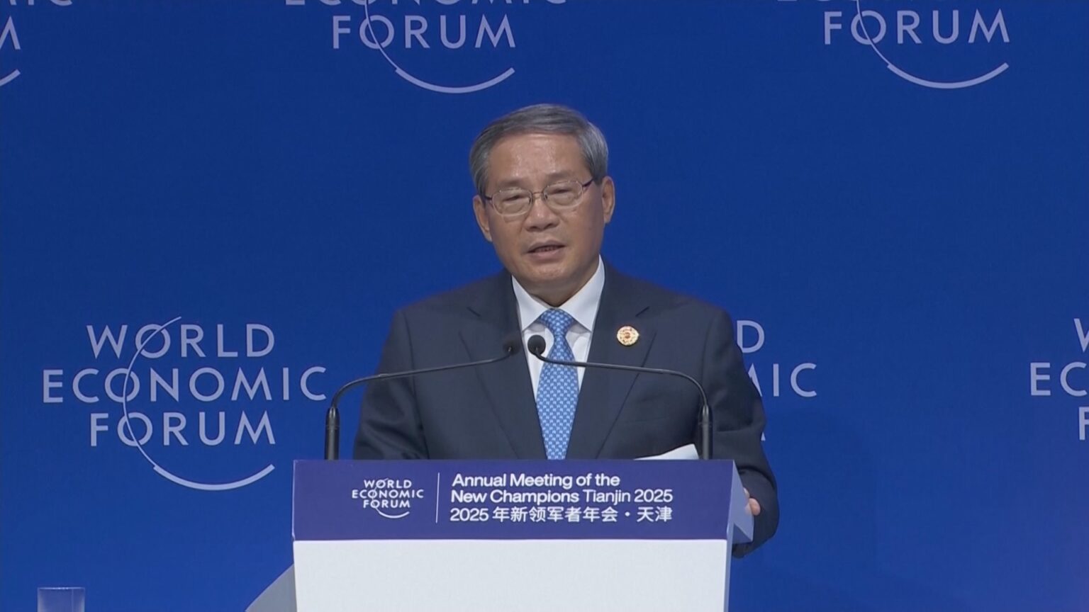 中国首相　自由貿易推進の姿勢示し、中国への投資呼びかけ　夏季ダボス会議（TBS NEWS DIG Powered by JNN）