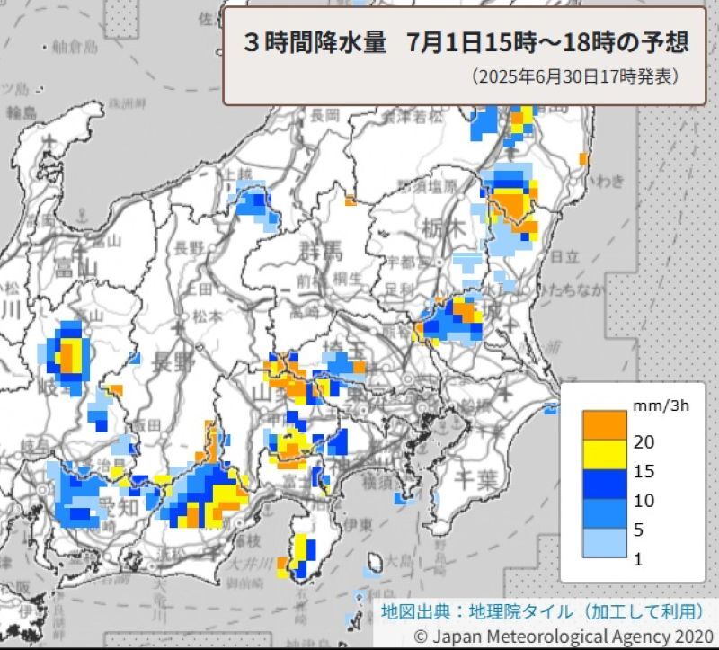 埼玉で落雷や竜巻などの激しい突風、降ひょう、局地的な激しい雨に注意 1日昼過ぎから【気象情報】（埼玉新聞） - Yahoo!ニュース - Yahoo!ニュース