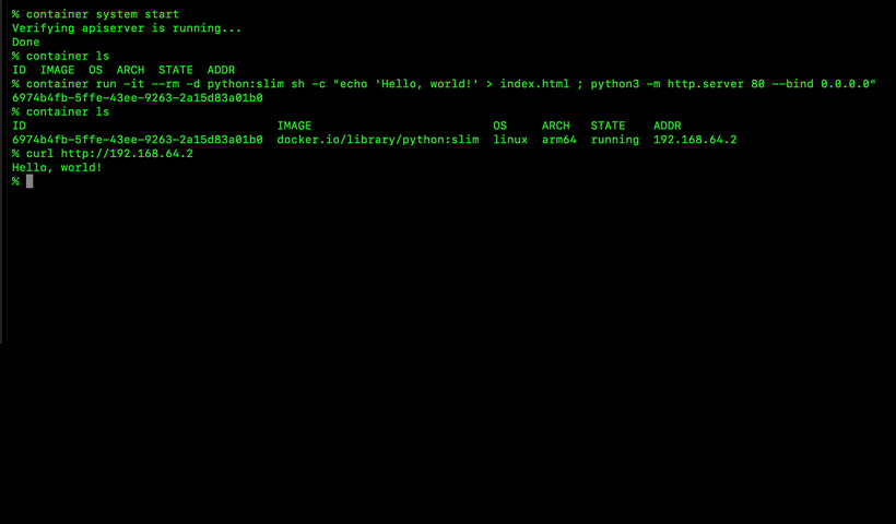 Apple、macOS上でLinuxコンテナを直接実行できる「container」をオープンソースとして公開 | gihyo.jp