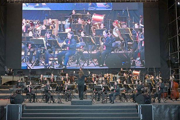 美東中吹奏楽部、台湾で演奏　イベント招待、中高生と交流も　沖縄