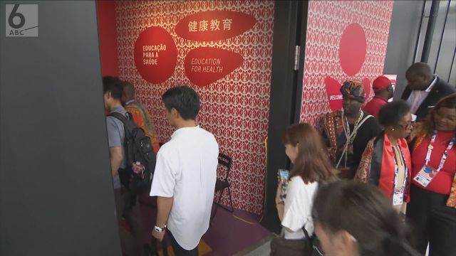 アフリカ南西部・アンゴラパビリオンがようやくオープン　医療や女性の社会進出紹介　･･･一方で建設費未払い問題も