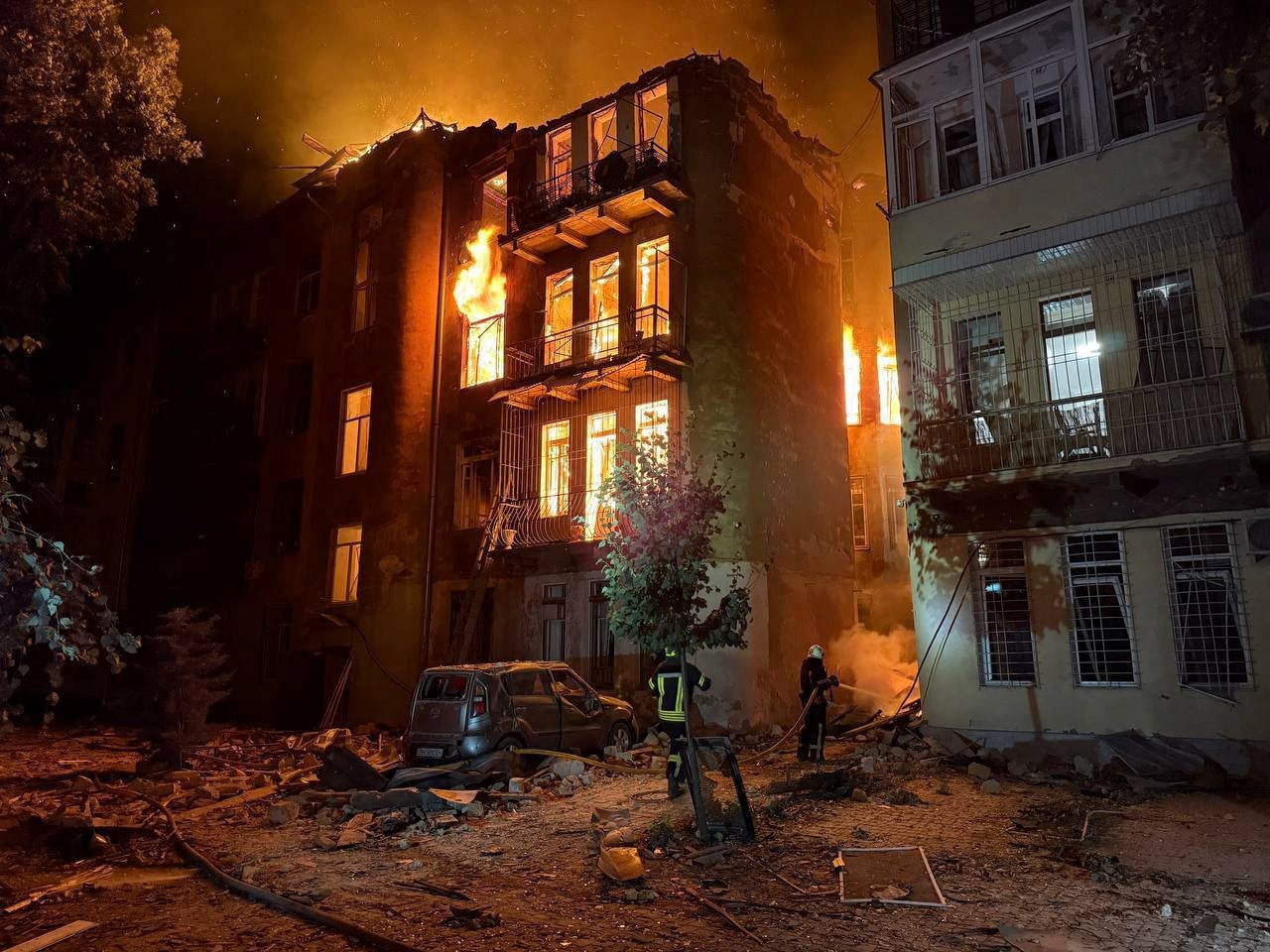 ウクライナのオデーサにドローン攻撃、1人死亡・14人負傷