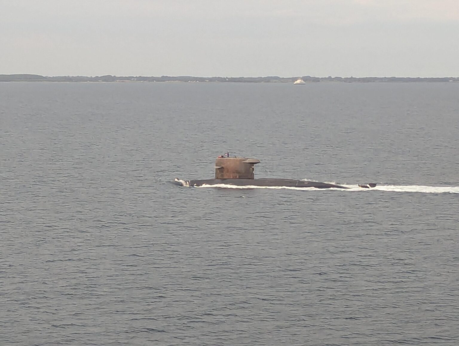 デンマークの海域の潜水艦