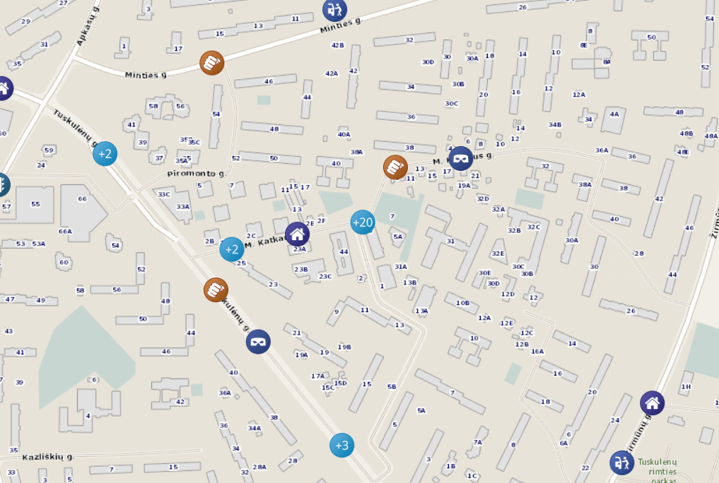 VilniusのM.Katkus Streetがこのような高度な犯罪を持っているのはなぜですか？