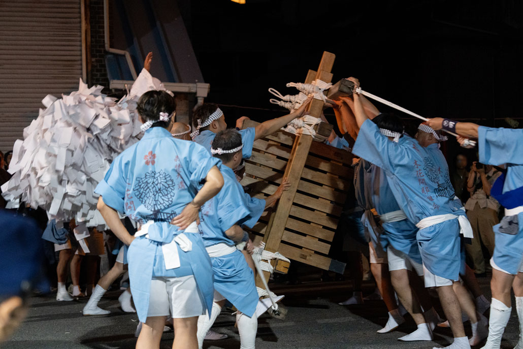 梵天を横に倒している画像