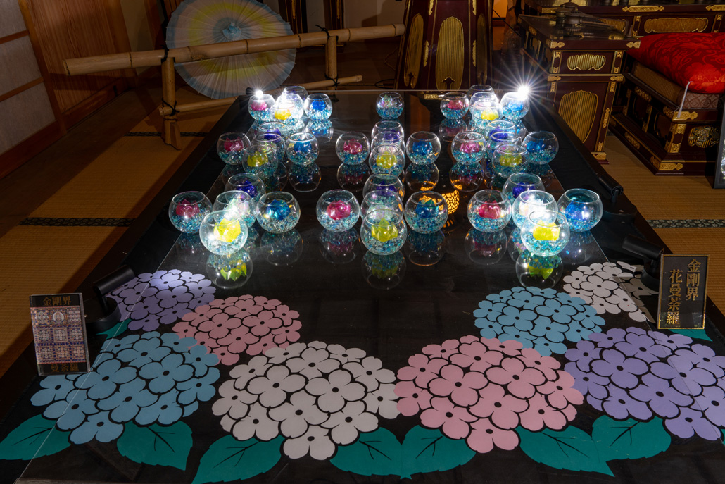 笠置寺の花曼荼羅の全体画像