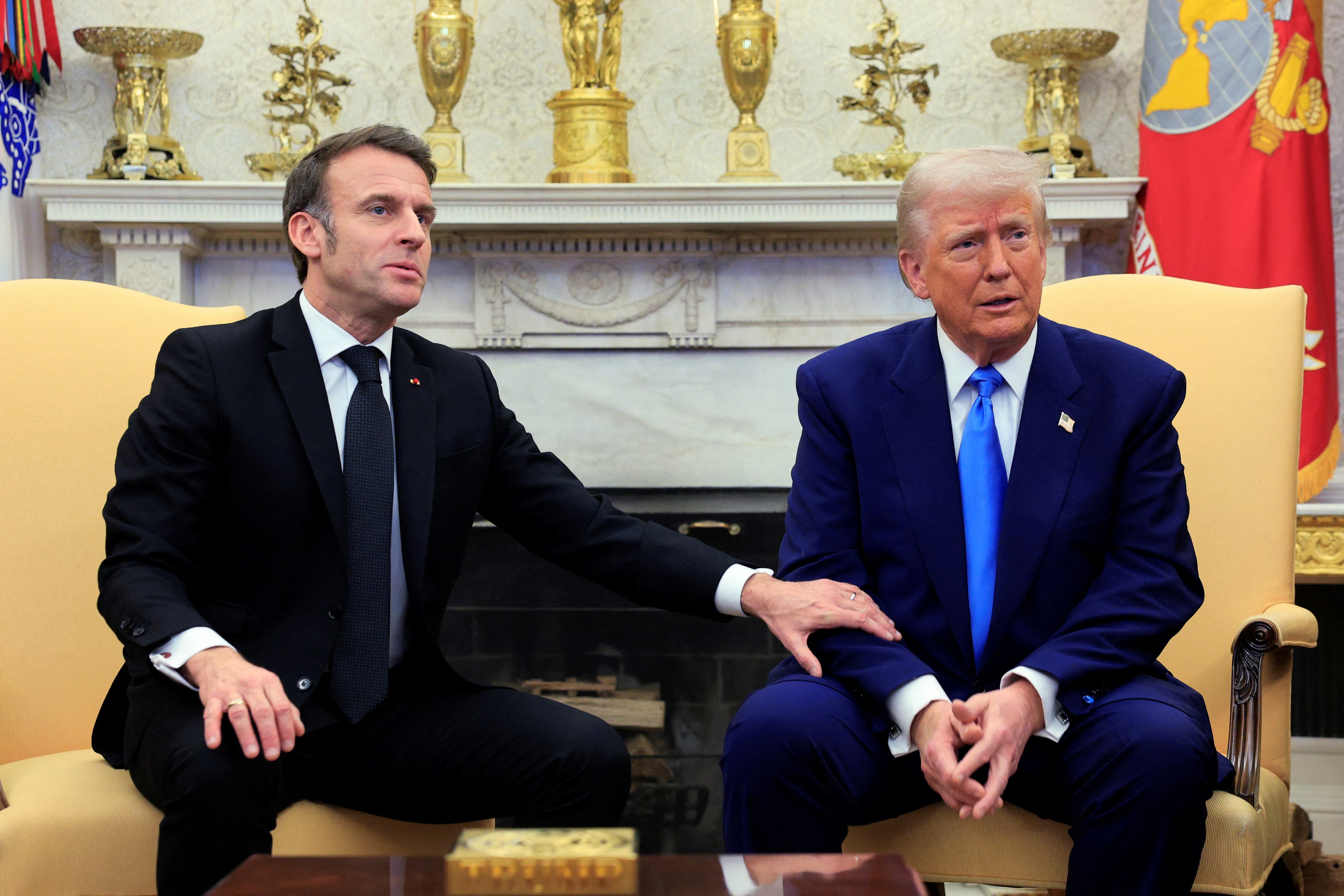 米仏首脳が会談、関税問題や中東・ウクライナ危機など協議