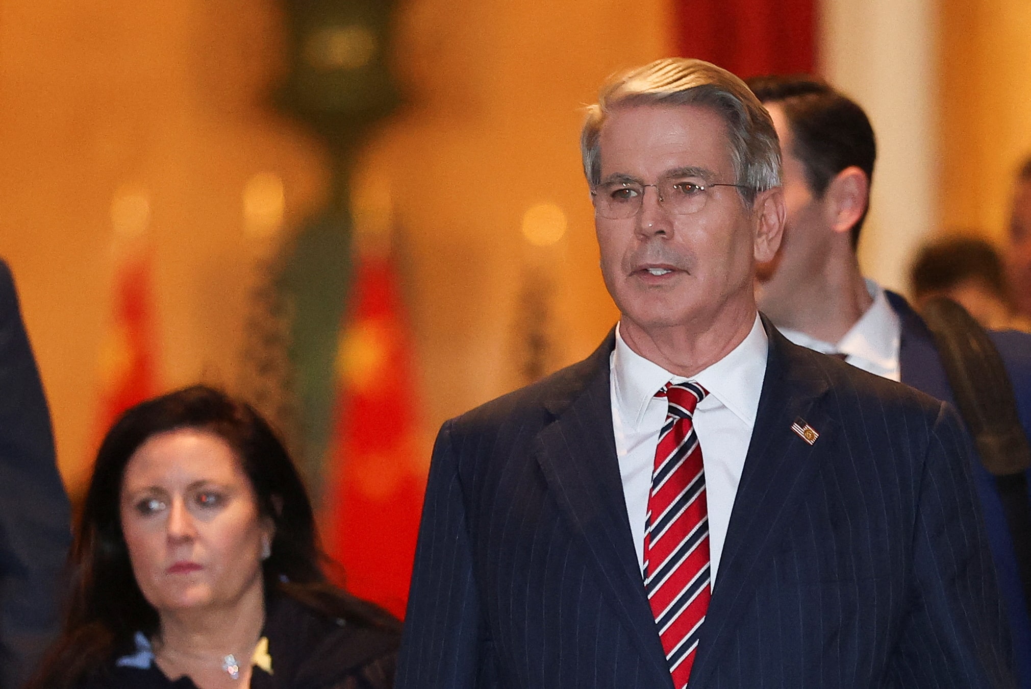 ベセント財務長官、トランプ氏のG7出席に同行 カナダ首相と会談も