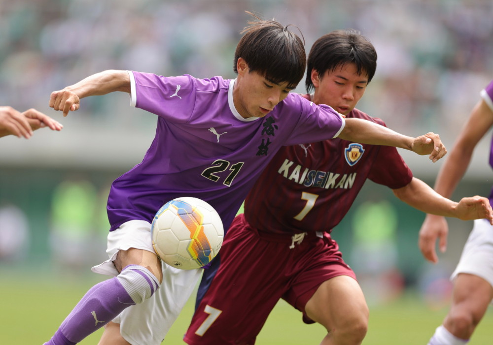＜静岡県高校総体サッカー＞浜松開誠館が1−0で藤枝東を破り初優勝。FW松下蓮がクロスを押し込んで決勝点｜静岡新聞アットエス - at-s.com