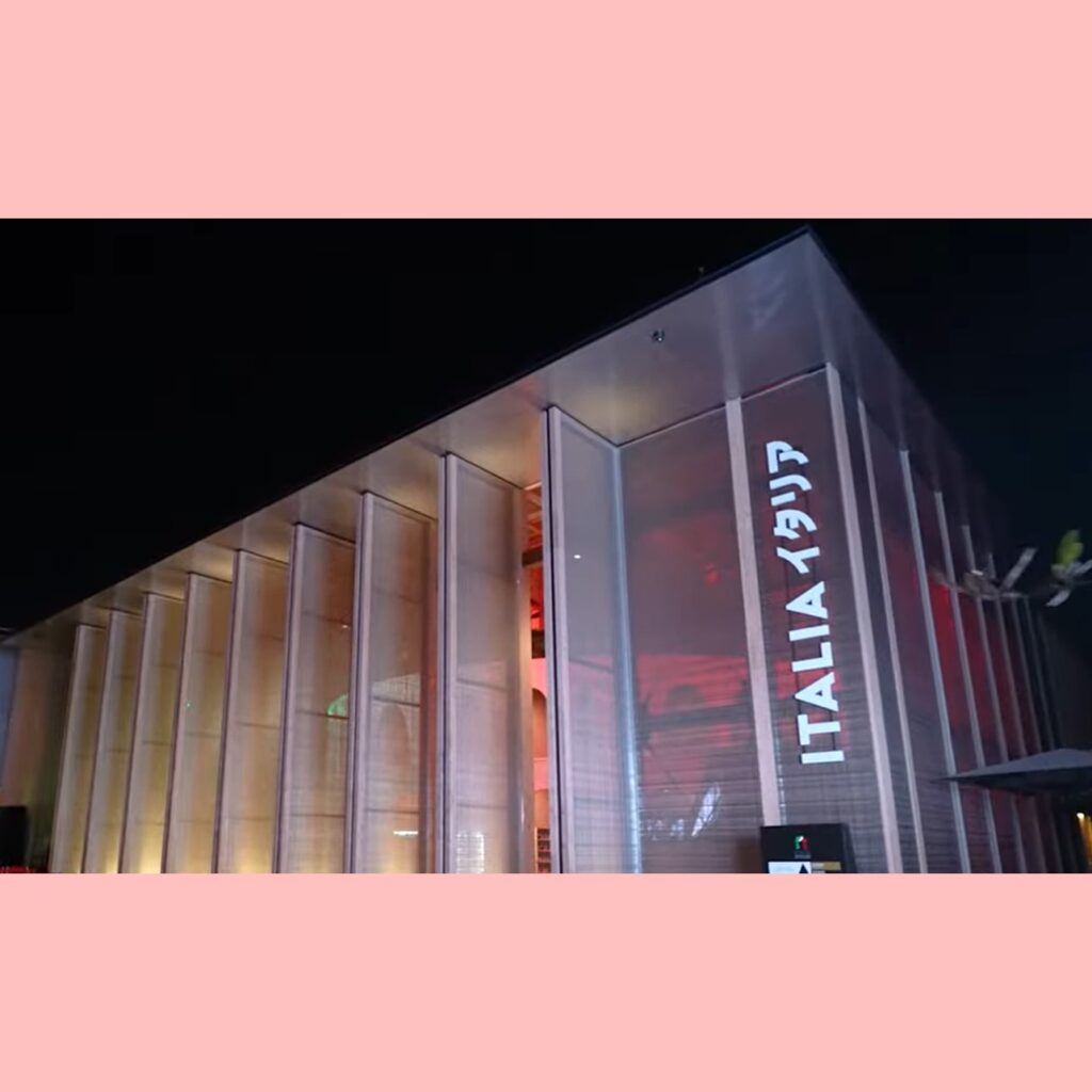 Youtube動画　イタリアパビリオン also hosting the Holy See／バチカンパビリオン hosted by Italy