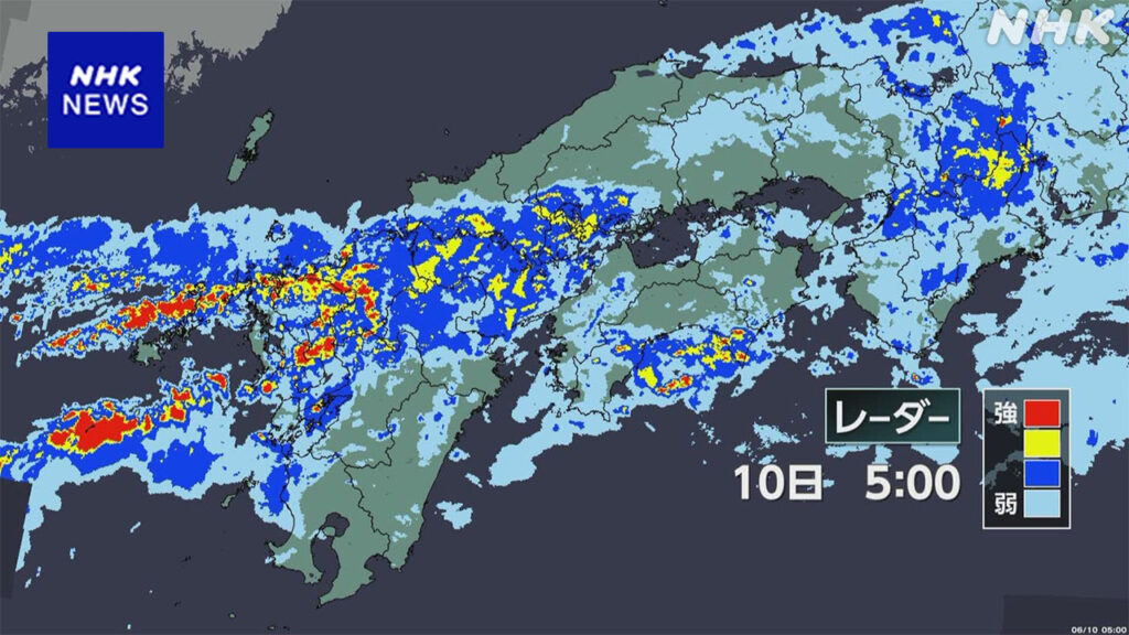 九州北部 線状降水帯で大雨のおそれ 土砂災害に厳重警戒 - nhk.or.jp