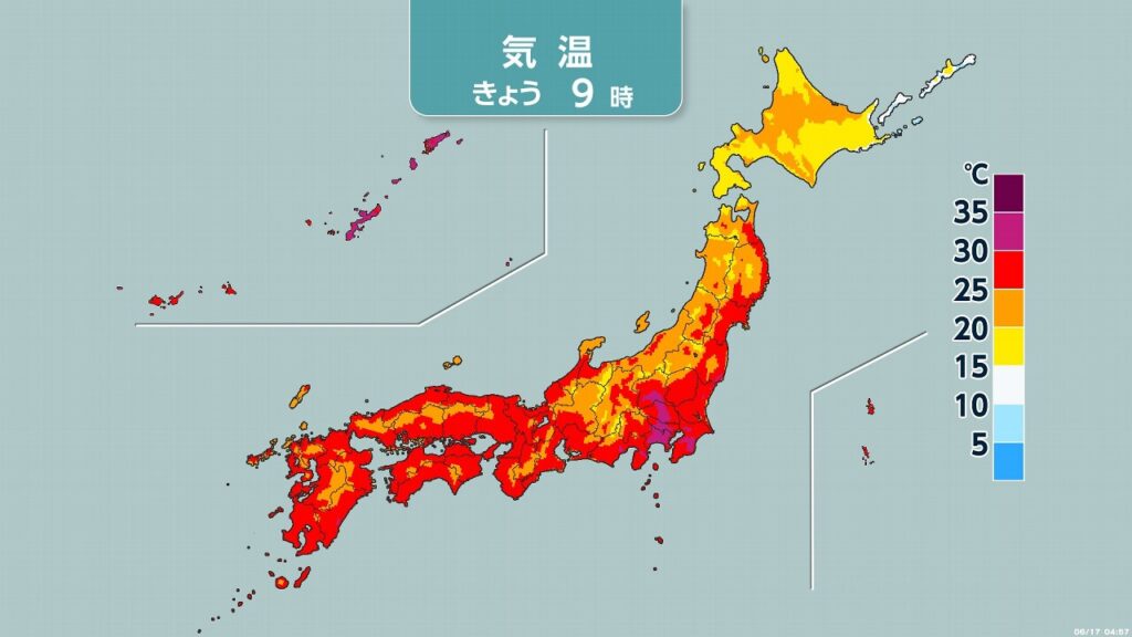 東～西日本で猛暑日に 36度予想の地域も 熱中症対策の徹底を - nhk.or.jp