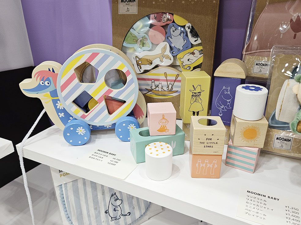 LifTe北欧の暮らし 6月18日〜20日まで東京ビッグサイトで開催されていた「インテリアライフスタイル展2025」で展示されていたフィンランドブランドムーミンベイビーの知育玩具