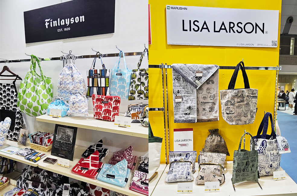 LifTe北欧の暮らし 6月18日〜20日まで東京ビッグサイトで開催されていた「インテリアライフスタイル展2025」で展示されていた丸眞が展開するフィンレイソンやリサラーソンのアイテム