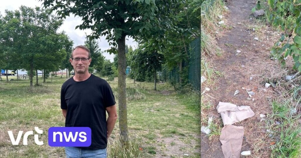 「Sinksenfoorでサンダルを着用しないでください」：病棟の住民は、VRT NWSの周りに横たわっているために麻薬噴霧器について警告しています：ニュース