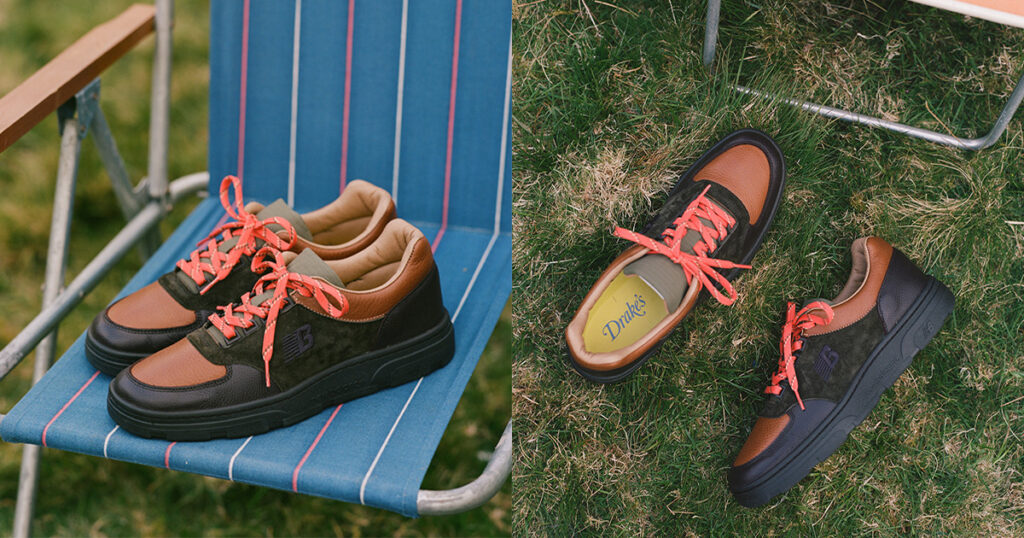 「ニューバランス」が英国発「ドレイクス」とコラボ　ブラウンレザーの“アラーデール”を発売 - WWDJAPAN