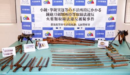 小銃や刀を多数所持疑い、群馬　５８歳男逮捕、一部否認 - 琉球新報デジタル